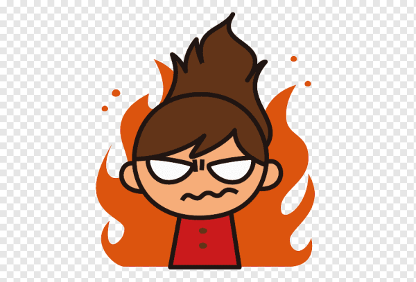 Недовольный персонаж