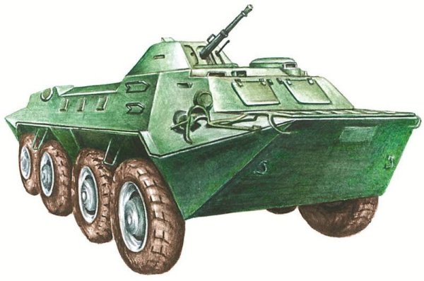 БТР-60 бронетранспортёр рисунок
