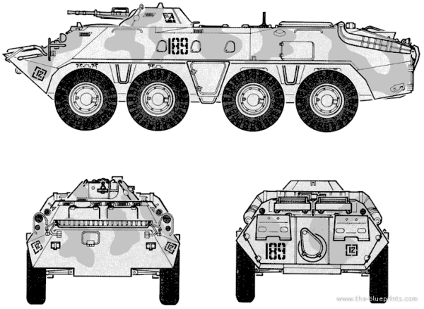БТР 70 вид сбоку