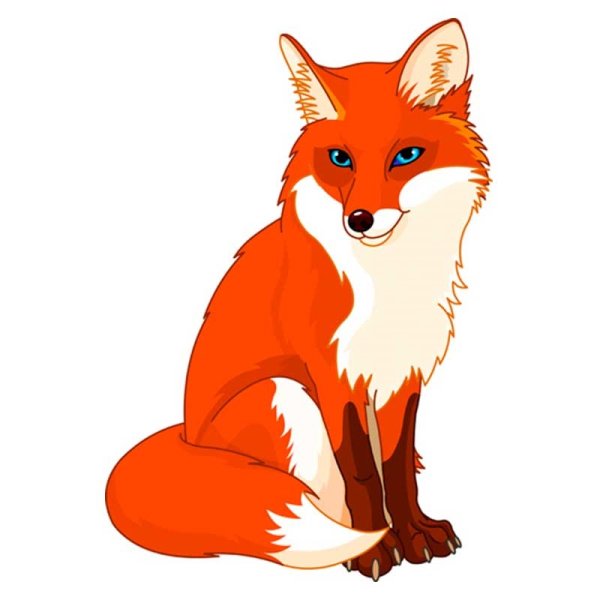 Лиса картинка для детей