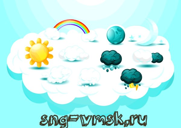 Прогноз погоды иллюстрация