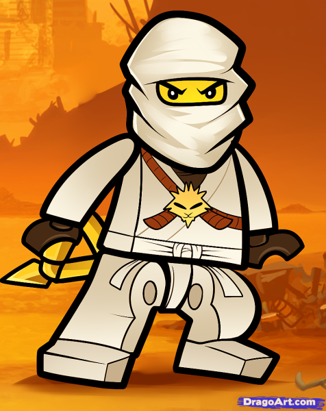 Золотой Зейн Ниндзяго ниндзя