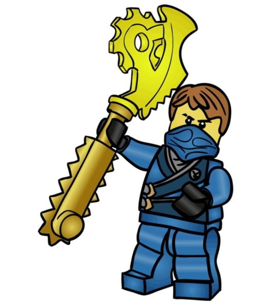 Раскраски лего ниндзя Зейн