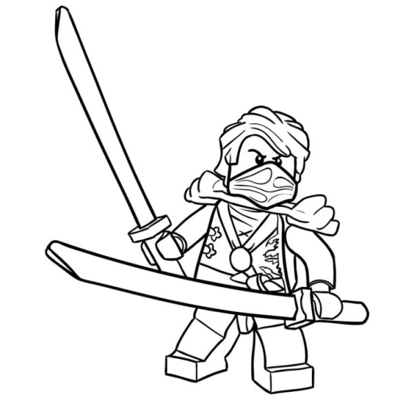 Разукрашки лего Ниндзяго