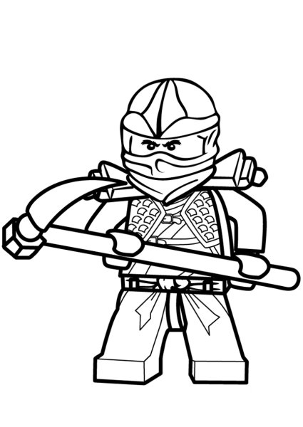 Раскраска Ниндзяго Коул