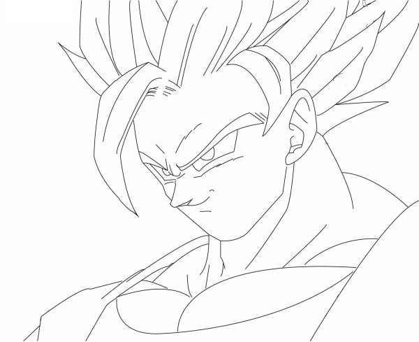 Гоку рисовать карандашом