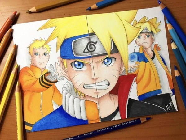 Боруто наполовину и Наруто