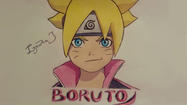 Наруто и Боруто для срисовки