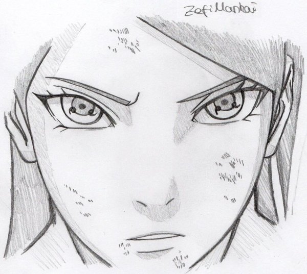 Наруто Сарада рисовать