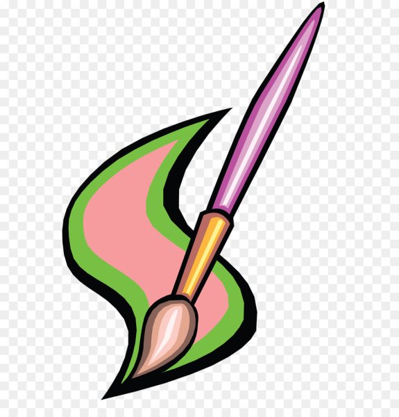 Кисточка нарисованная