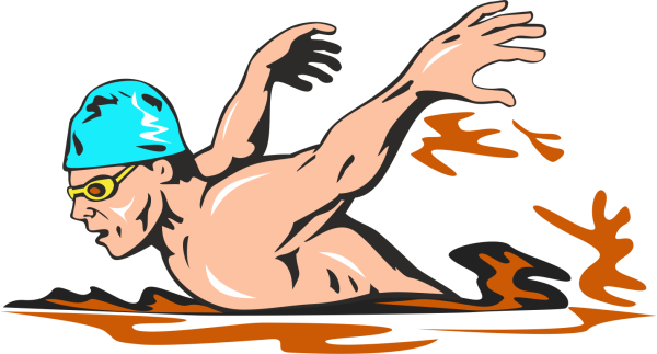 Нарисовать пловца