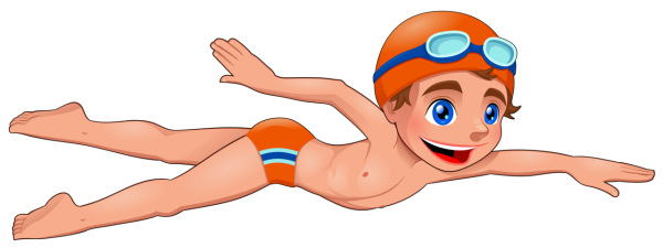 Пловец мультяшный