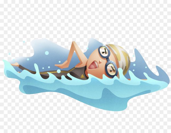 Плавать мультяшка