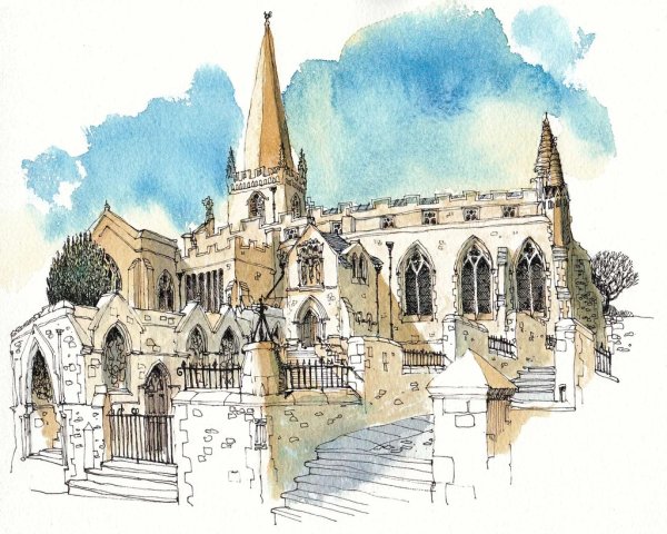 Архитектурный скетчинг Англия