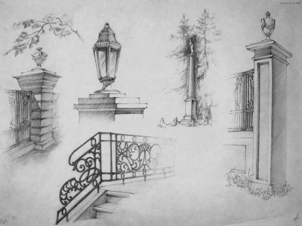 Зарисовки архитектурных элементов