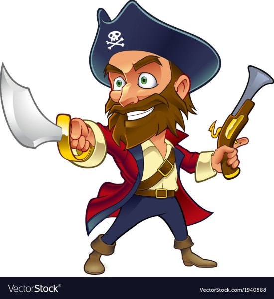 Капитан пират вектор