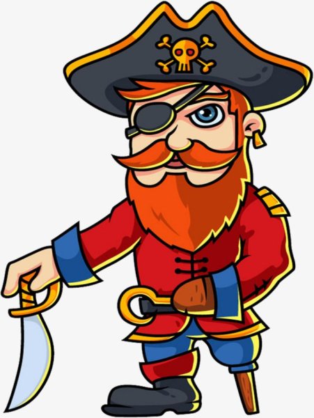Пират мультяшный
