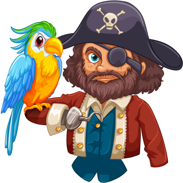 Арро попугай пират