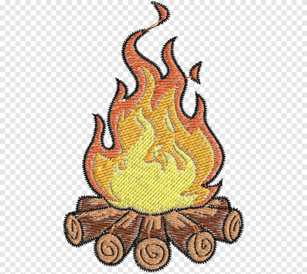 Костер нарисованный