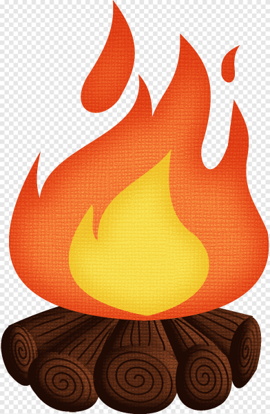Костер нарисованный