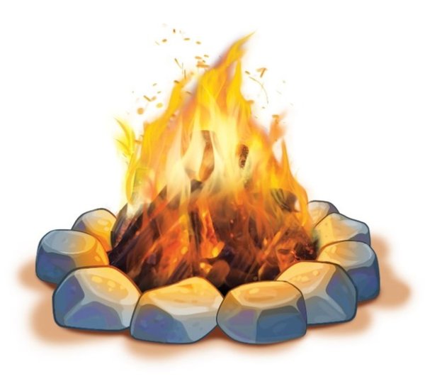 Костер рисунок