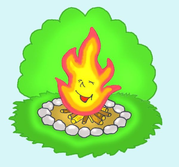 Костер рисунок