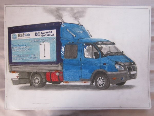 Раскраска Газель 2705