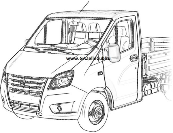 Рисунок газели машины