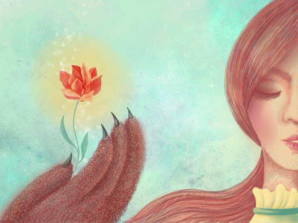 Аленький цветочек рисунок