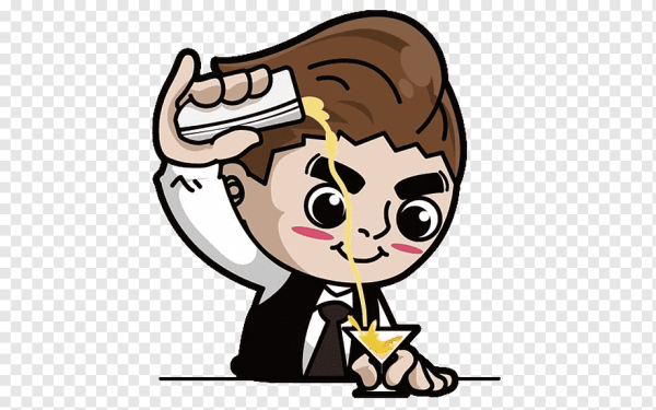 Бармен стикер