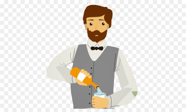 Бармен мультяшный