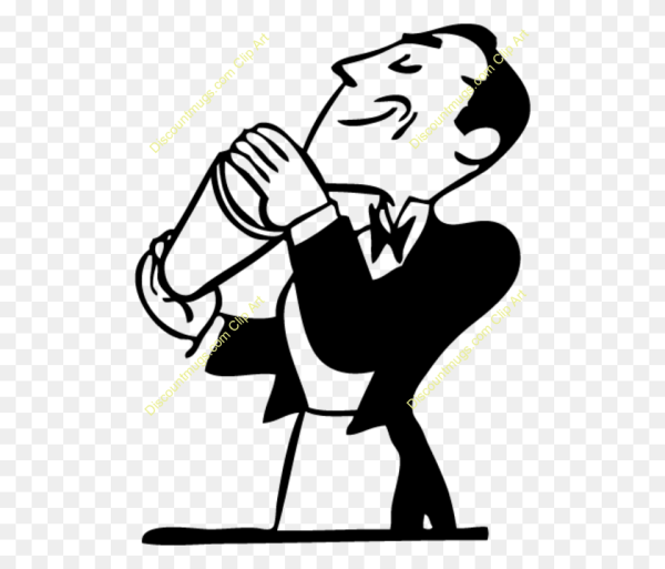 Бармен рисунок