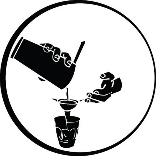 Бармен нарисованный