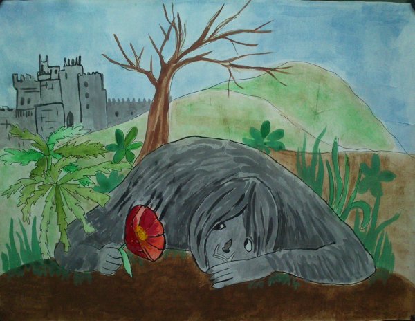 Волшебный цветок рисование