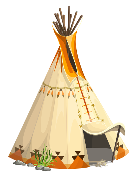 Индейский вигвам вектор
