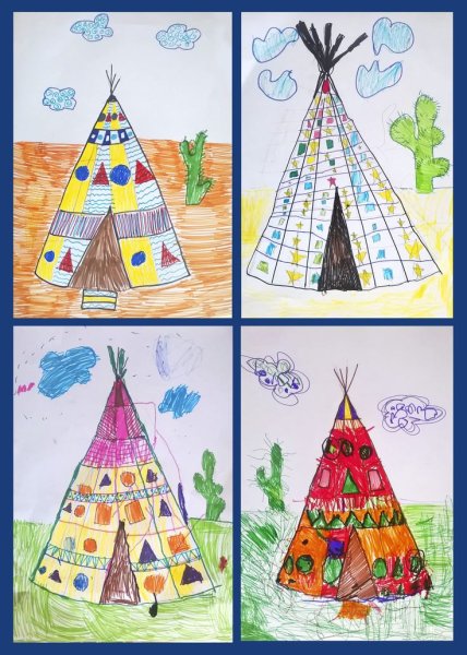 Вигвам рисунок