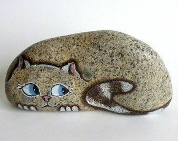 Рисование на камушках