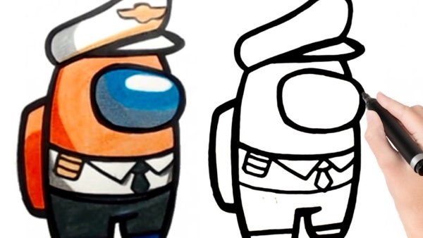 Among us карандашом