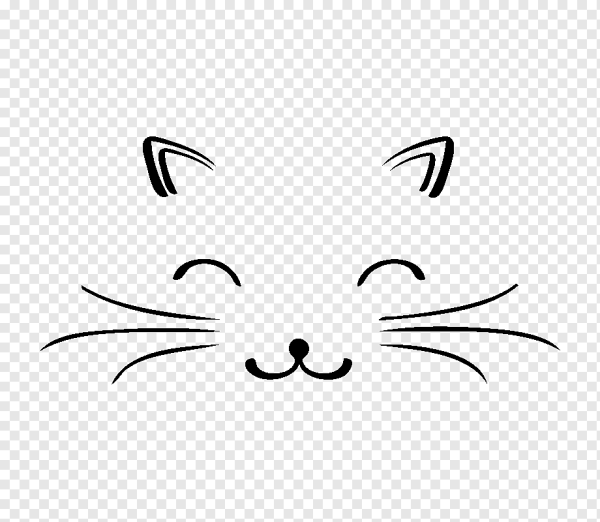 Нарисовать морду кота