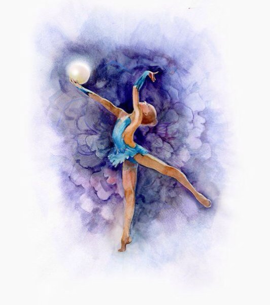 Нарисовать гимнастку