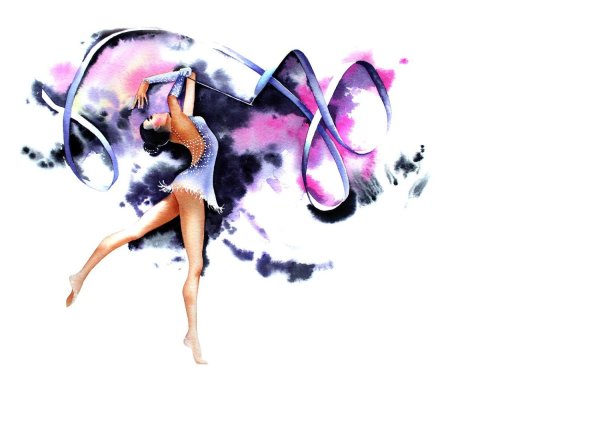 Силуэт гимнастки