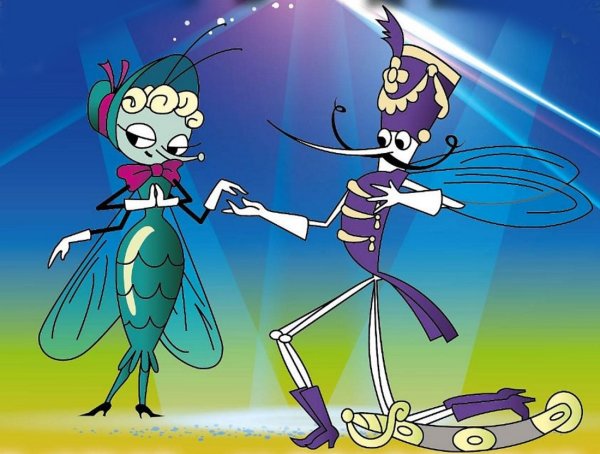 Муха Цокотуха мультфильм комар