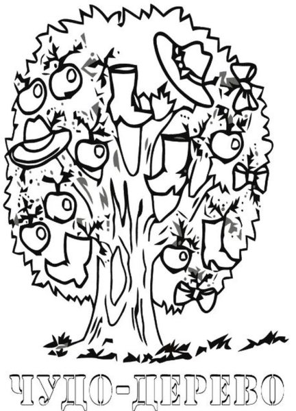 Сказочное дерево рисование