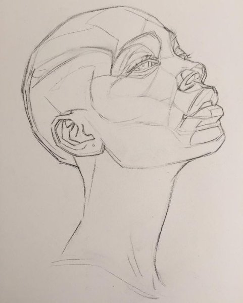 Наброски для рисования лица