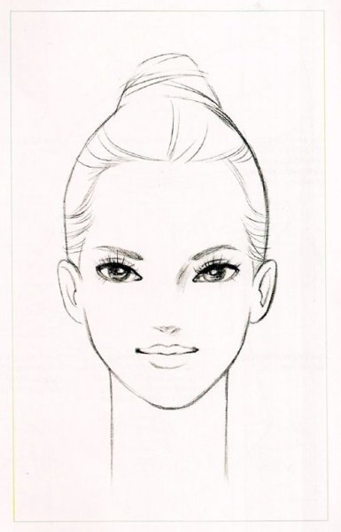 Нарисовать женское лицо