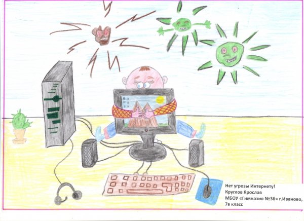 Рисунок на тему безопасность в интернете