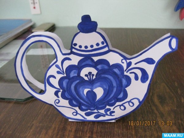 Чайник-кумган основа для росписи Гжель