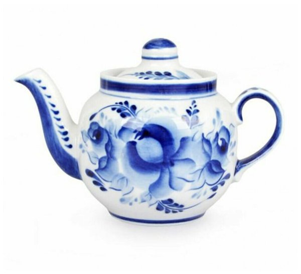 Гжель посуда для детей рисование