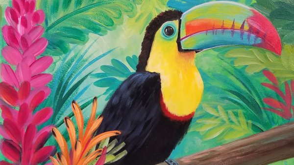 Тукан правополушарное рисование