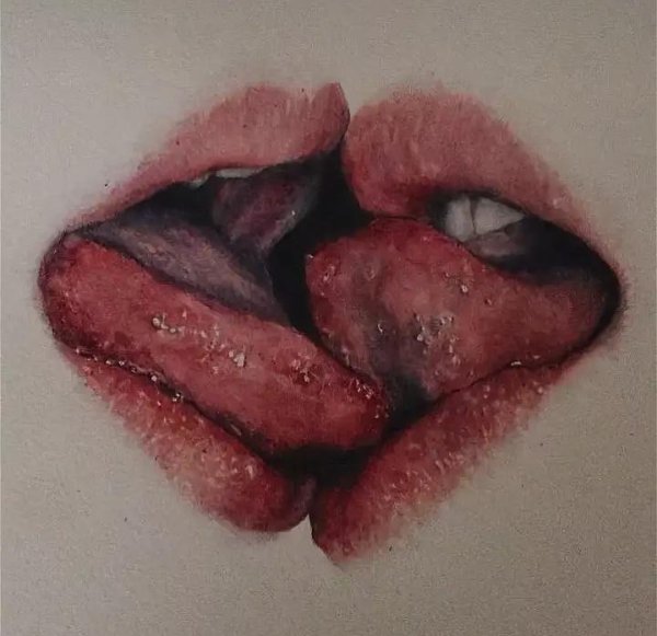 Поцелуй с языком Эстетика